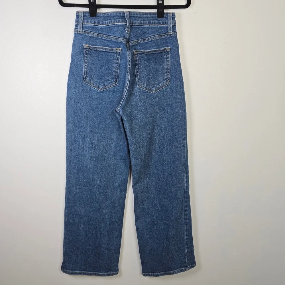 Just Black Denim JBD‎ High Rise Wide Leg Jeans Medium Wash Size 28